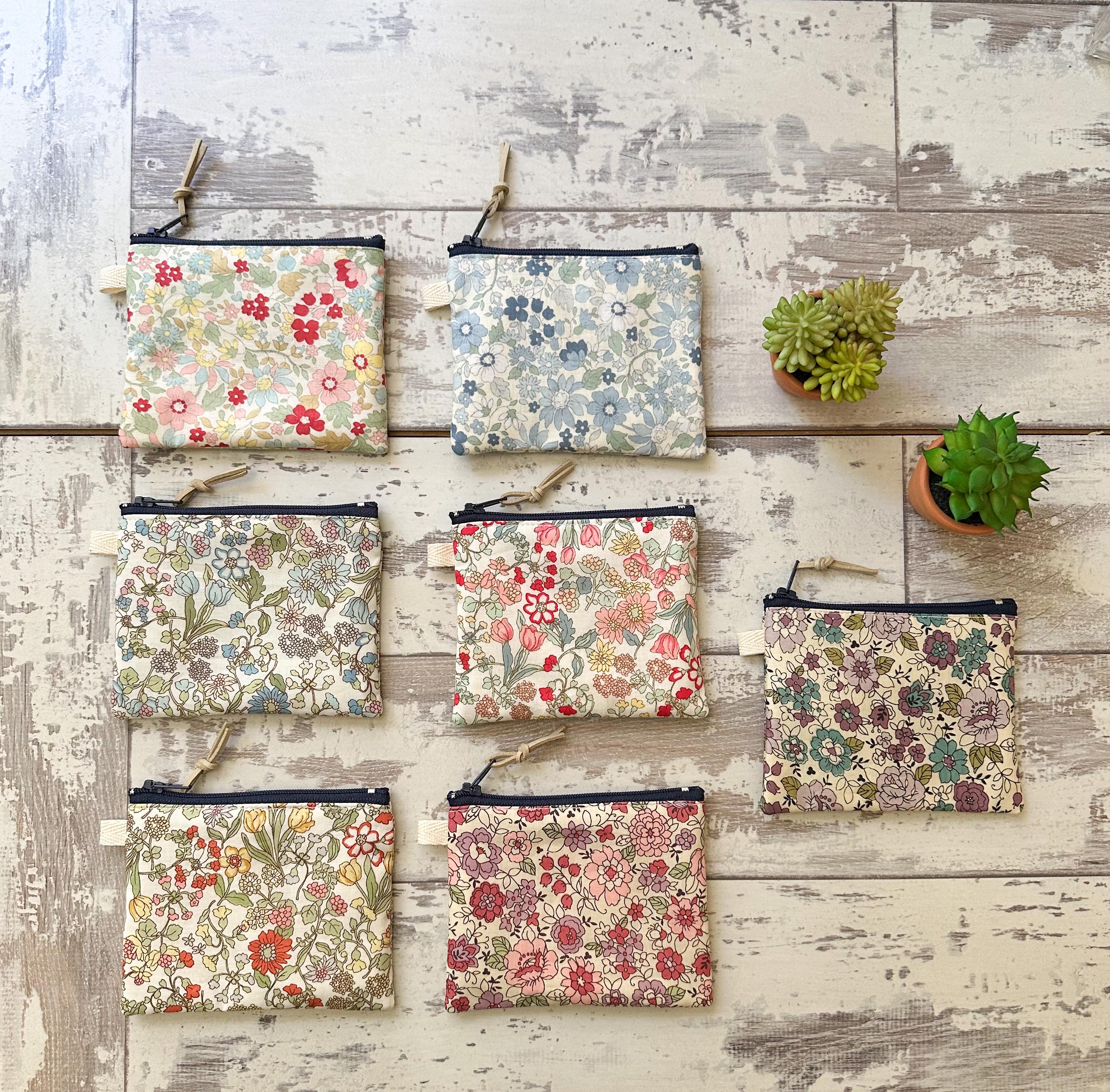 バッグ LIBERTY PRINT Fabric Pouch + Pink cherry Liberty Fabric Travel Pouches | Alice Caroline