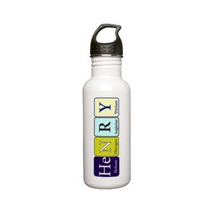 Water Bottle Custom Gift, Chemistry, Physics, Math or Science Teacher, any Name or any Custom Phrase Two sizes 0.6 L or 1.0 L image 4