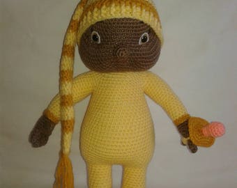 BABY BRANDI - Crochet baby doll - Amigurumi Doll