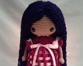ANGELA Ganchillo Amigurumi Muñeca - Crochet Girl Doll -