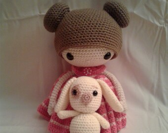 MARCH & PUPPY Crochet Amigurumi Doll - Crochet Girl Doll