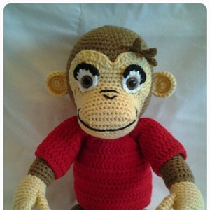 PATTERN Chimp George Crochet Amigurumi Pattern image 2