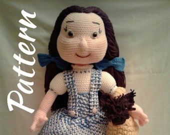 PATTERN - Dorothy & Toto - Crochet Amigurumi Pattern