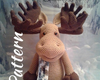 PATTERN - Moses the Moose - Crochet Amigurumi Pattern