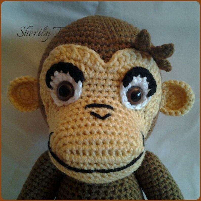 PATTERN Chimp George Crochet Amigurumi Pattern image 5