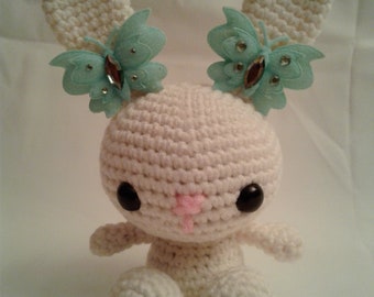 BUTTERFLY #2 = Easter Bunny - Handmade Crochet Amigurumi