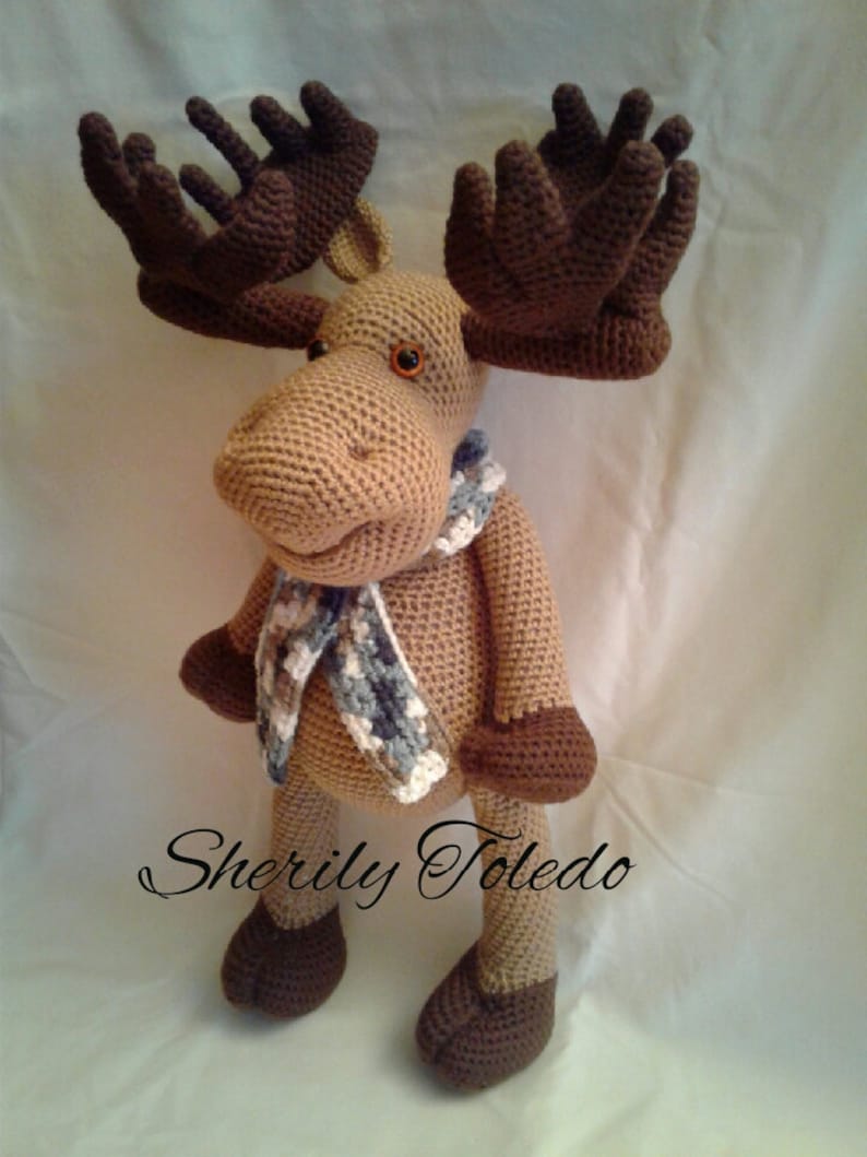 PATTERN Moses the Moose Crochet Amigurumi Pattern image 5