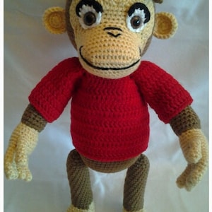 PATTERN Chimp George Crochet Amigurumi Pattern image 4