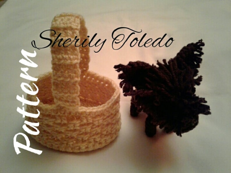 PATTERN Cairn Terrier in basket Toto Crochet Amigurumi Pattern image 1