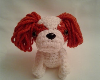 CAVALIER KING CHARLES Spaniel - Crochet Amigurumi - Crochet Dog, Crochet Puppy