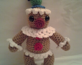 GRAHAM die Lebkuchen Mann = häkeln Amigurumi - handgemachte häkeln Amigurumi