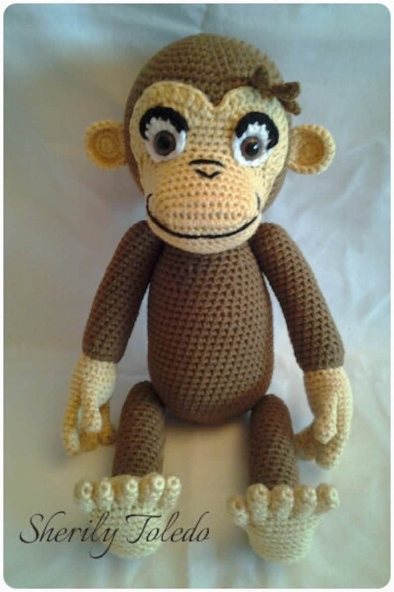 PATTERN Chimp George Crochet Amigurumi Pattern image 3