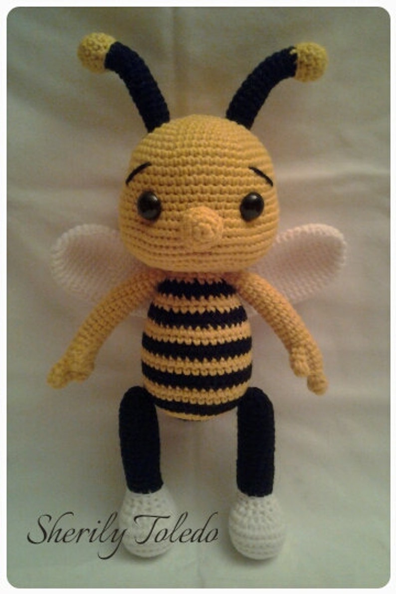 PATTERN Baby Bee Bumble Crochet Amigurumi Pattern image 3