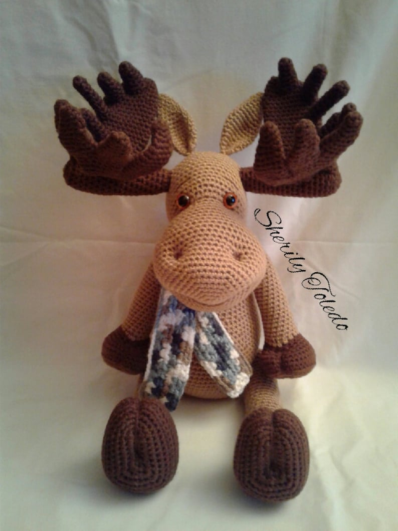 PATTERN Moses the Moose Crochet Amigurumi Pattern image 3