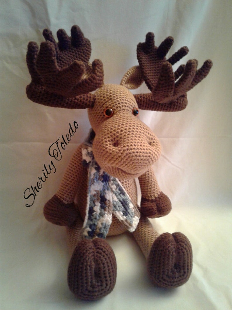 PATTERN Moses the Moose Crochet Amigurumi Pattern image 4