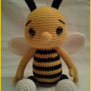 PATTERN Baby Bee Bumble Crochet Amigurumi Pattern image 2
