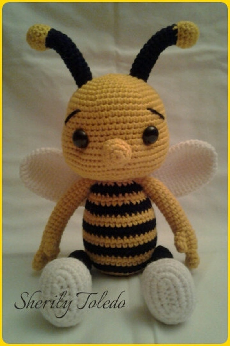 PATTERN Baby Bee Bumble Crochet Amigurumi Pattern image 2