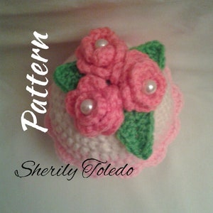 PATTERN - Cupcake Flower - Crochet Amigurumi Pattern