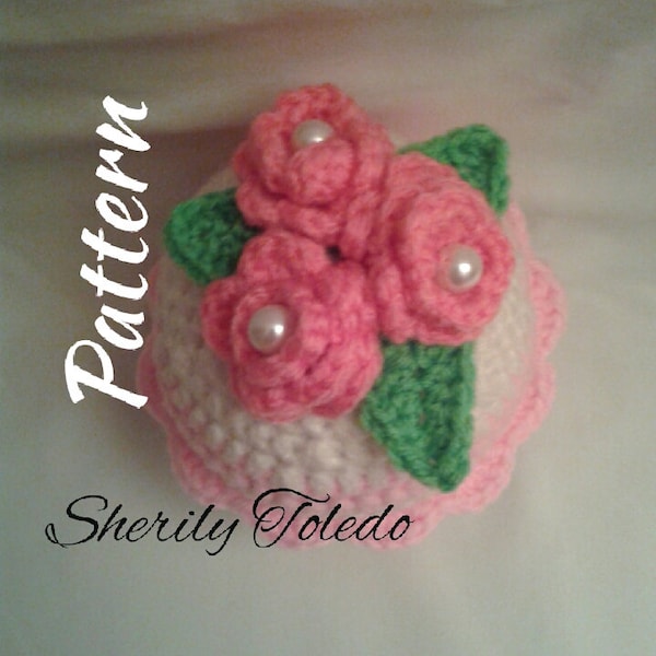 PATTERN - Cupcake Flower - Crochet Amigurumi Pattern