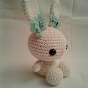 BUTTERFLY 2 Easter Bunny Handmade Crochet Amigurumi image 3