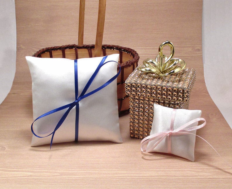 Ring Bearer Box Pillow Burlap Wedding Ring Pillow Mini Ring Etsy