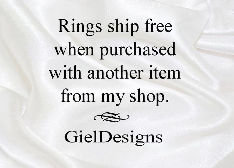 Text only on a white background. It says rings ship free when purchased with another item from my shop Gieldesigns.