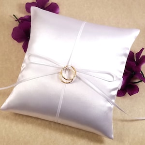 Wedding Ring Pillow, Ring Bearer Box Pillow, Mini Ring Pillow, Rustic Wedding Ring Box Pillow, Jewelry Pad, Small Satin Bridal Ring Pillow image 4