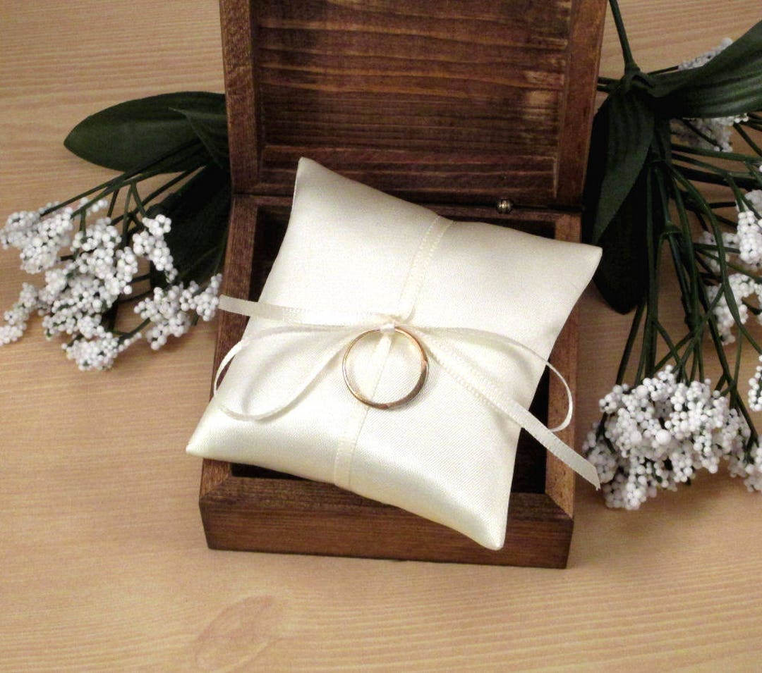 Small Ring Pillow Ivory Satin Engagement Ring Pillow Mini Ring Bearer Box Pillow Cream Jewelry Pad Small Satin Bridal Ring Pillow Etsy