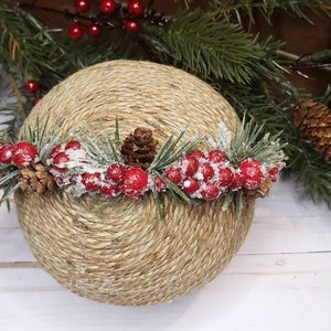 Weihnachten Beere--Blumen Krone--Newborn Stirnband--Newborn Haarband--Newborn Fotografie Prop--Baby Haarband--Newborn Baby Haarband