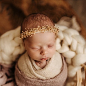 Bonnie--Neutral Headband, Newborn Photo Prop, Newborn Headband, Newborn Props, Photography Props, Newborn Photography