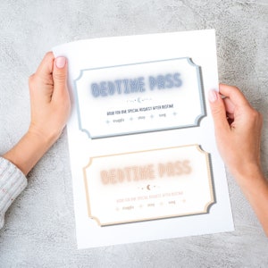 Toddler Bedtime Passes, Nighttime Wakings & Bedtime Protests, Gentle Parenting Bedtime Routine and Kid Sleep Struggle, Neutral Pink and Blue
