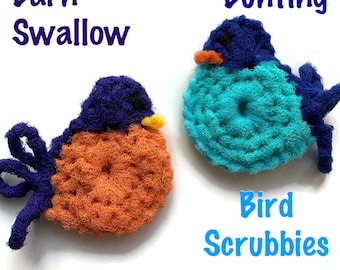 Dish Scrubbies - Birds - Set of 2 - Pot Scrubbers