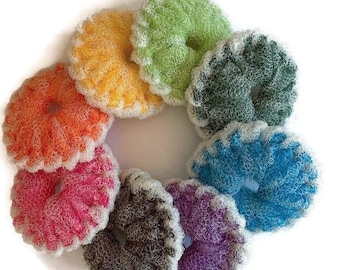 3" Kitchen Scrubbies - Set of 2 Through 8 - Nylon Dish Scrubbies - Pot Scrubbers