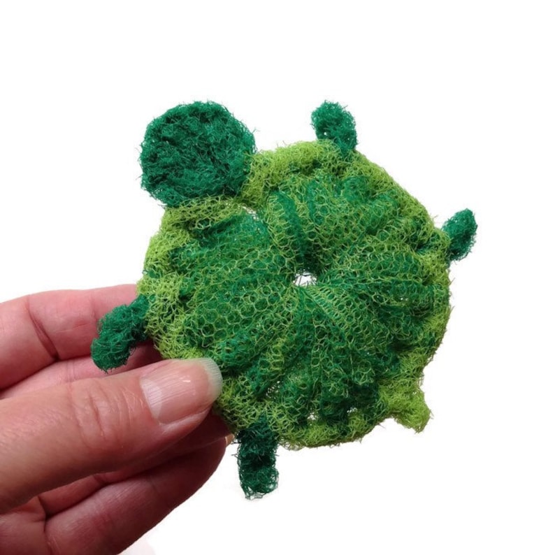 Turtle Scrubbies Housewarming Gift Gift for Him or Her 3 to 6 Nylon Netting Baby Turtle Dish Scrubbies Double-Layered and Super Durable