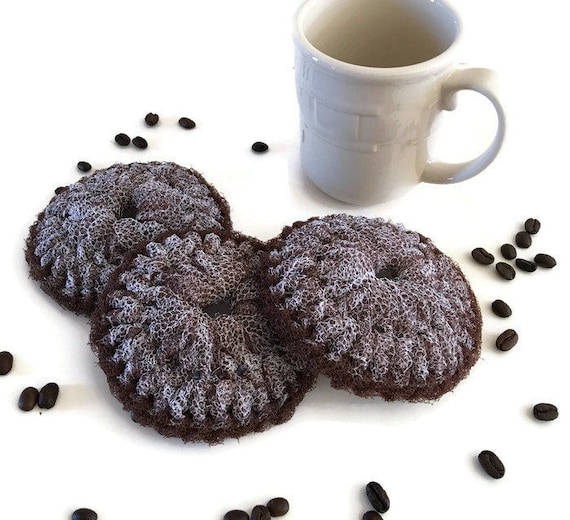 Dish Scrubbies Espresso Coffee Dish scrubbers Etsy