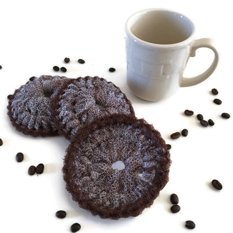 Dish Scrubbies Espresso Coffee Dish scrubbers Etsy
