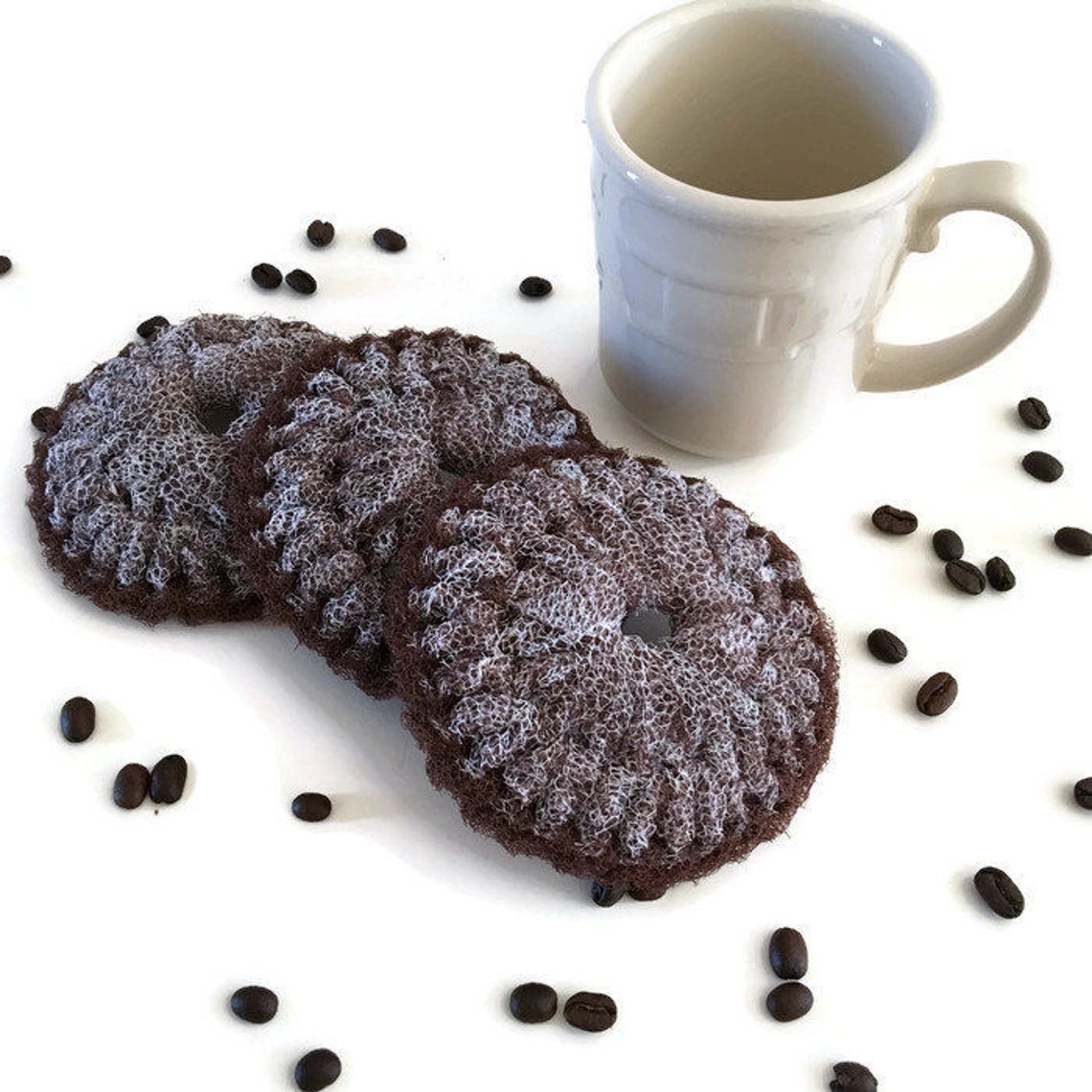 Dish Scrubbies Espresso Coffee Dish scrubbers Etsy