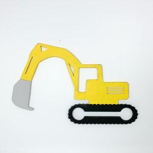 Wood Excavator sign, kids room, baby nursery, toddler bedroom, boys room decor, playroom wall art kids room , construction birthday party