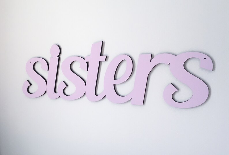 Sisters Wood Sign Sibling Shared Room Sign Big Sister Etsy