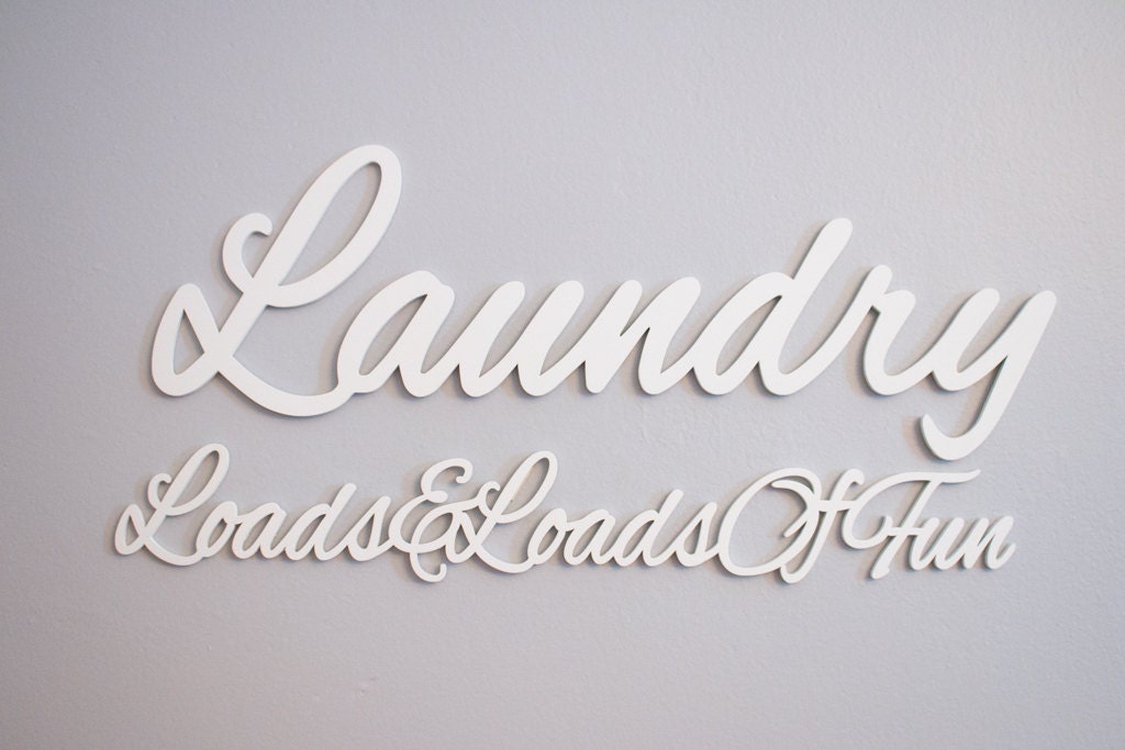 Wäscherei Schild geschnitzt Holzschild Waschraum Accessoires | Etsy