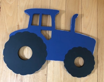 Wood Tractor sign, transportation theme bedroom, farm them birthday party, boy nursery decor, farm baby shower decor, farm birthday party