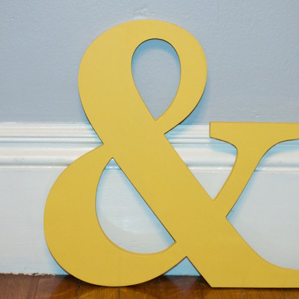 12 inch or 8 inch ampersand symbol ampersand prop  &  ampersand decor miniature ampersand to coordinate with out baby name plaques