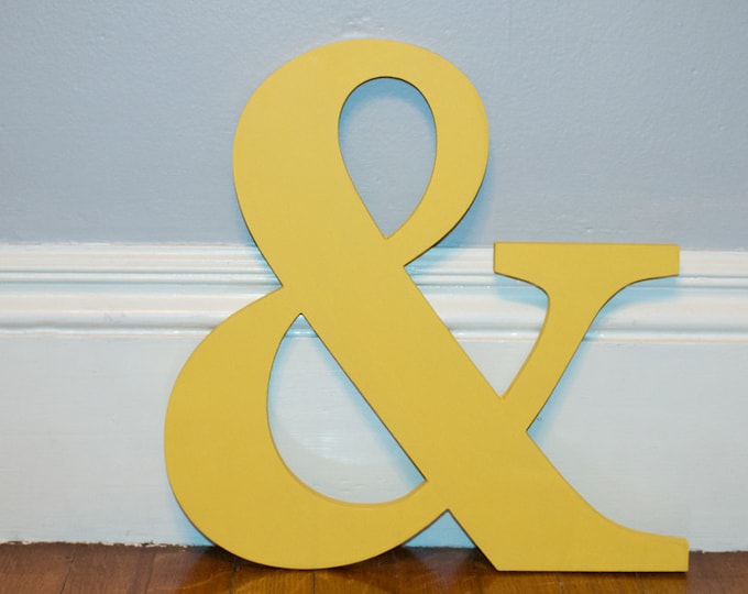 12 inch ampersand symbol ampersand prop  &  ampersand decor miniature ampersand to coordinate with out baby name plaques
