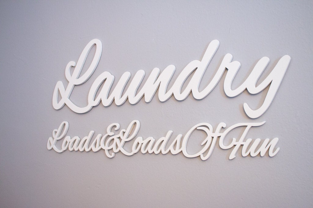 Wäscherei Schild geschnitzt Holzschild Waschraum Accessoires | Etsy