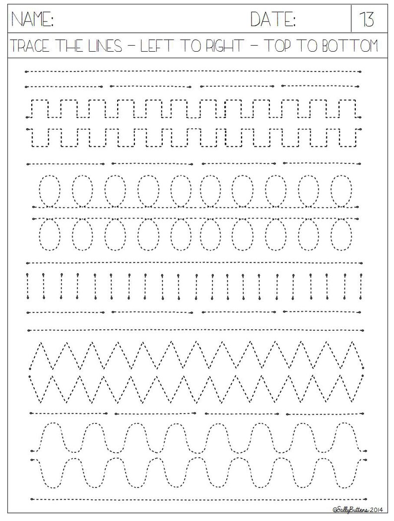 Form Drawing Set - Lines/curves - Basic Writing Skills Worksheet Pack ...