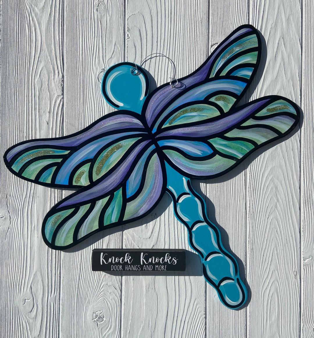 Toodle Lou Designs Dragonfly Wooden Door Hanger