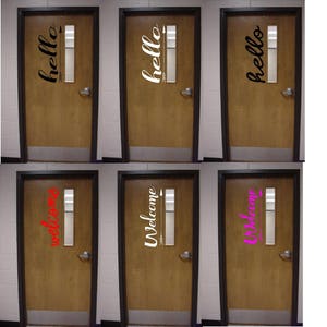 Classroom Door Decor, Wall Decal, Welcome back to school