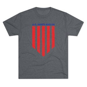 US Men's Soccer Shirt - American Pride USMNT Tri-Blend Premium Heather