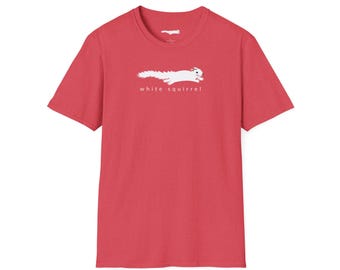 White Squirrel Graphic T-Shirt Minimal Nature Tee