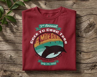 T-shirt de course annuel style vintage - St. Teresa Beach, Floride, Gildan 64000